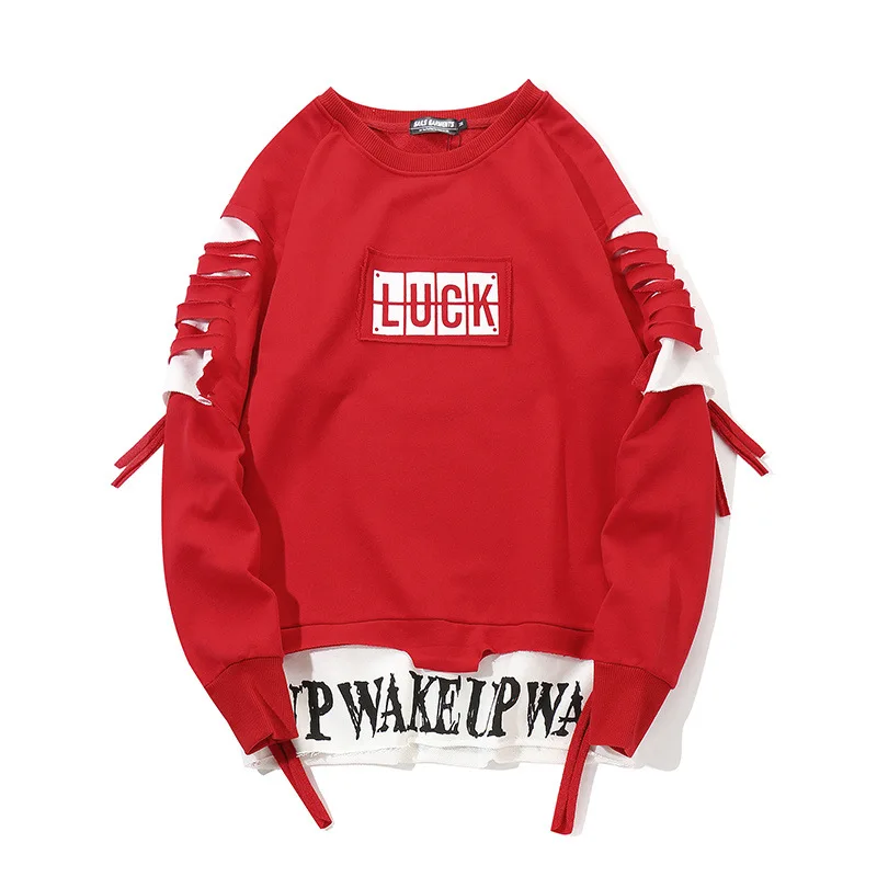 New High Street Hoodies Men Pullover Casual Sweatshirt Homme Harajuku Fashion Sweatshirts Streetwear Men Long Sleeve Tracksuit