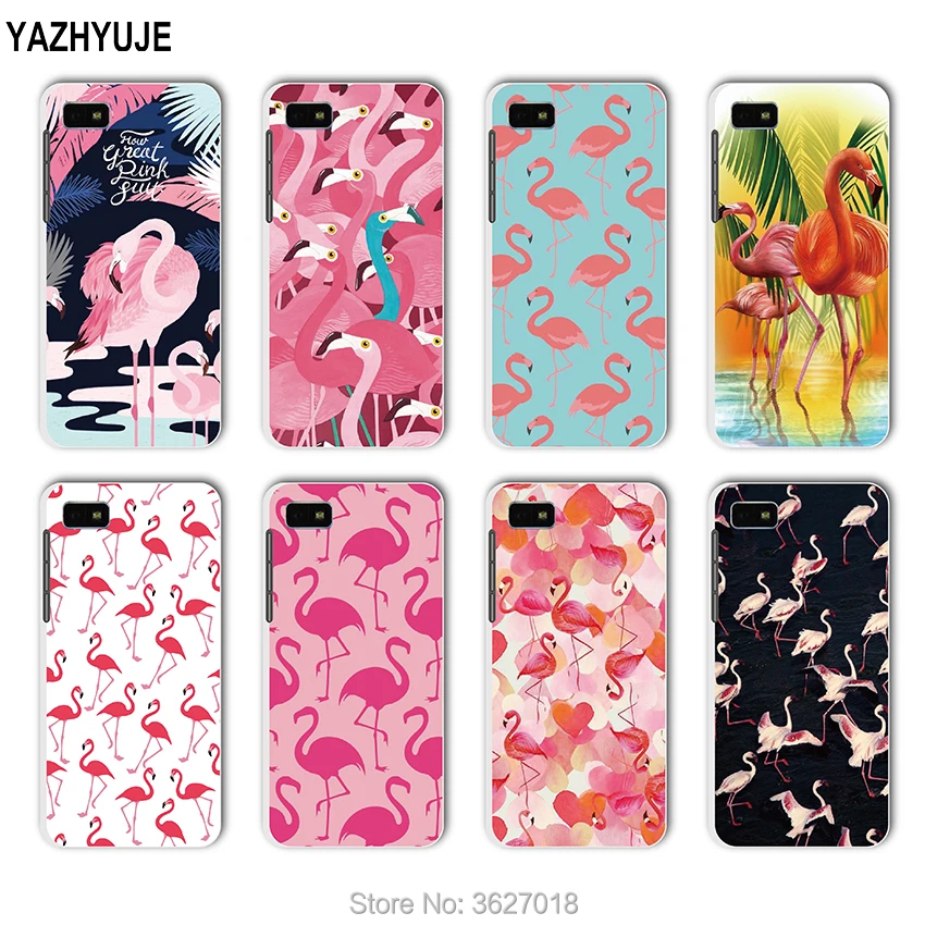 

YAZHYUJE For Blackberry Z10 Z30 A10 Q10 Q20 Q5 pink flamingo Patterned hard back Cover Phone Case Coque Fundas Capa Shell