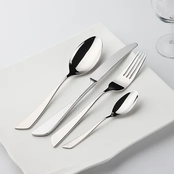 

Cozy Zone Cutlery Set 24 Pcs Stainless Steel Dinner Set Restaurant Kitchen Wedding Dining Beautiful Dinnerware Set Knives Forks