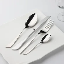 Einfache Stil Besteck 24 Stücke Edelstahl Stee Geschirr Restaurant Küche Hochzeit Speise Schöne Geschirr Set Messer Gabeln