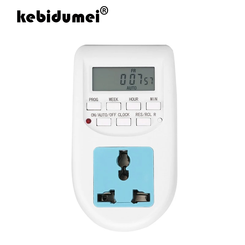 Kebidumei Смарт Цифровой таймер энергии 220V EU Plug Энергосберегающие Таймер