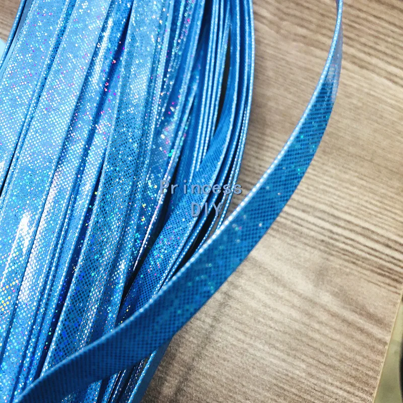 5 м/лот ювелирных изделий 10 мм Синий PU блестящий ленточный шнур кожаный Веревка смещение стеклянный брелок для ключей браслет чокер Колье Ремесло