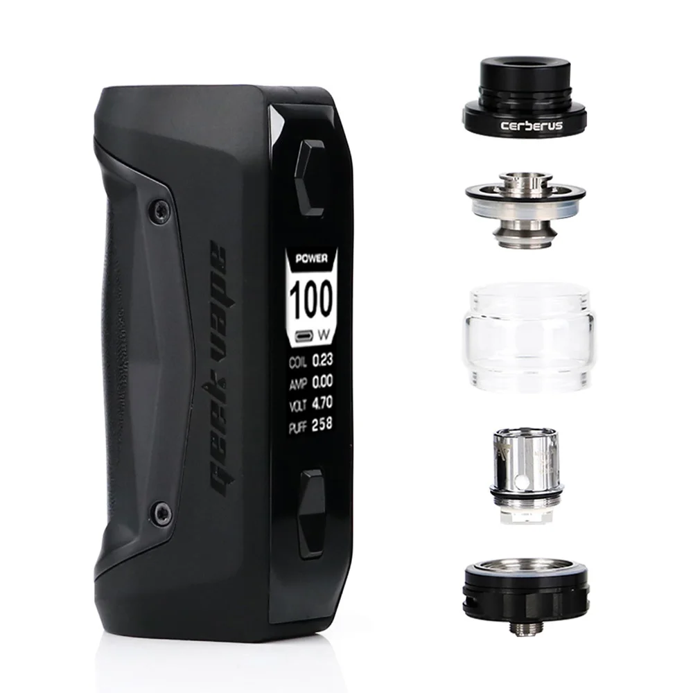 Электронная сигарета Geekvape Aegis Solo Kit 100 Вт мод для вейпа с баком Cerberus Испарительный