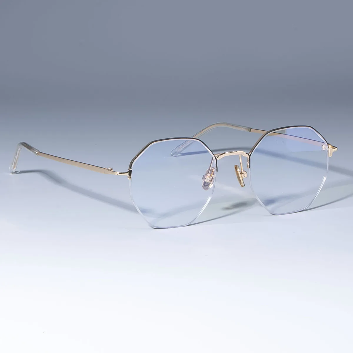 Полуоправы квадратные очки оправа для мужчин и женщин Оптические модные компьютерные очки 49013