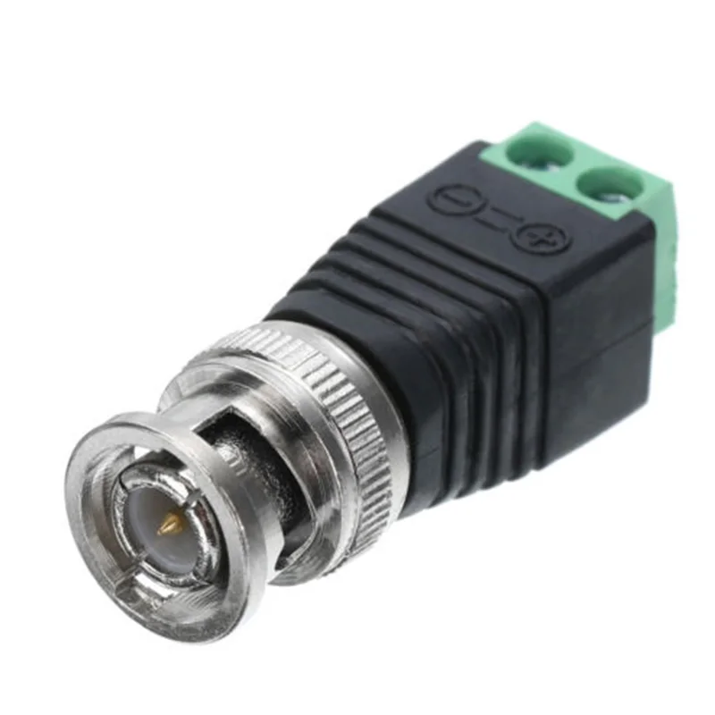 10pcs Male Coax CAT5 To Coaxial BNC Cable Connector Adapter Camera s Joint CCTV Video DC male termi - 4.00001E+12  10pcs Male Coax CAT5 To Coaxial BNC Cable Connector Adapter Camera s Joint CCTV Video DC male termi - 4.00001E+12