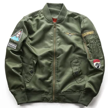 

2018 Men jacket military Plus size 6XL army solid Washing cotton Air force one male clothing Spring Autumn Mens jackets