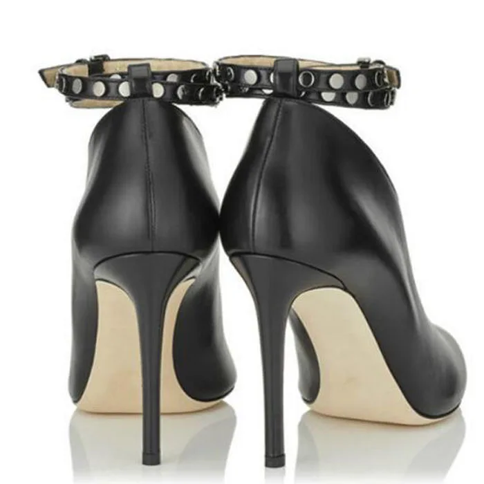 2019 Fashion Womens High Heels Sexy Platform Pumps Buckled Shoes Pointed Toe Shoe Lady aa1014