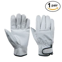 Противоскольжения одежда Защитная Кожаная Перчатки драйверы езда Рабочая Перчатки безопасности Перчатки для Для мужчин защитные сад Спорт мото перчатки перчатки рабочие защитные перчатки