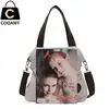 Sac à bandoulière en toile pour femmes, sacs à main seau dames, sacoches décontractées, grand fourre-tout Floral pour Ipad ► Photo 2/6