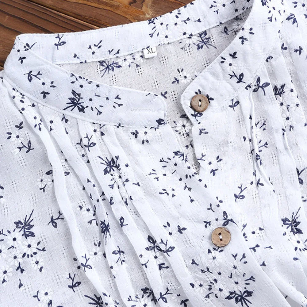 ladies shirts Plus Size Boho Women Long Sleeve Kaftan Baggy Blouse Tops Floral Long Shirt Tops Casual Tunic blouses & shirts