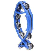 Ручной колокольчик погремушки в форме рыбы, Ручные погремушки, колокольчики, кольцо, перкуссия, детский сад, образовательный танец, случайный цвет