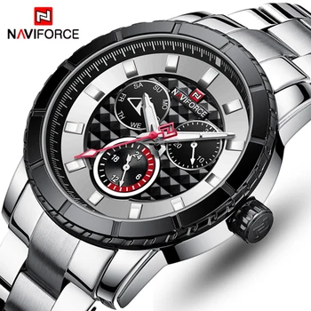 

Top Brand NAVIFORCE 2019 New Men's Fashion Business Casual Quartz Wrist Watch Mens Waterproof Sports Clock Relogio Masculino