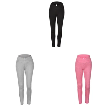

FangNymph Women Solid Color Sports Pants Outdoor Elastic Yoga Trousers Fitness Leggings