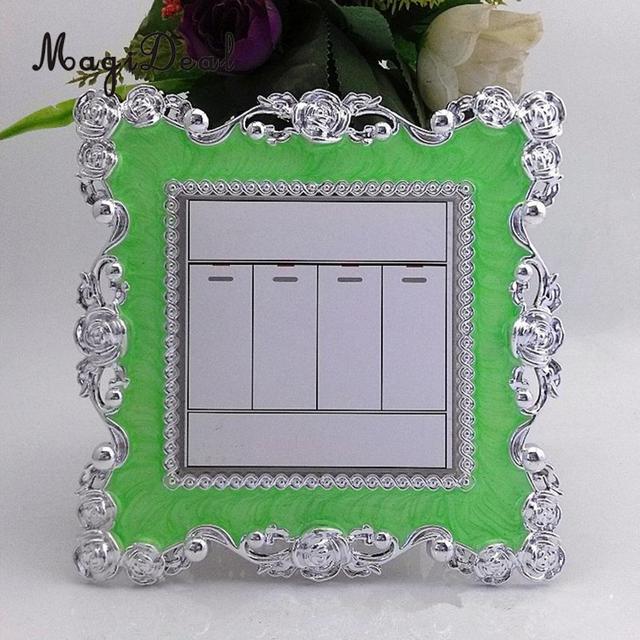 Floral Switch Cover Square Shaped Switch Wall Light Socket Stickers bedroom Living Room Art Decor
