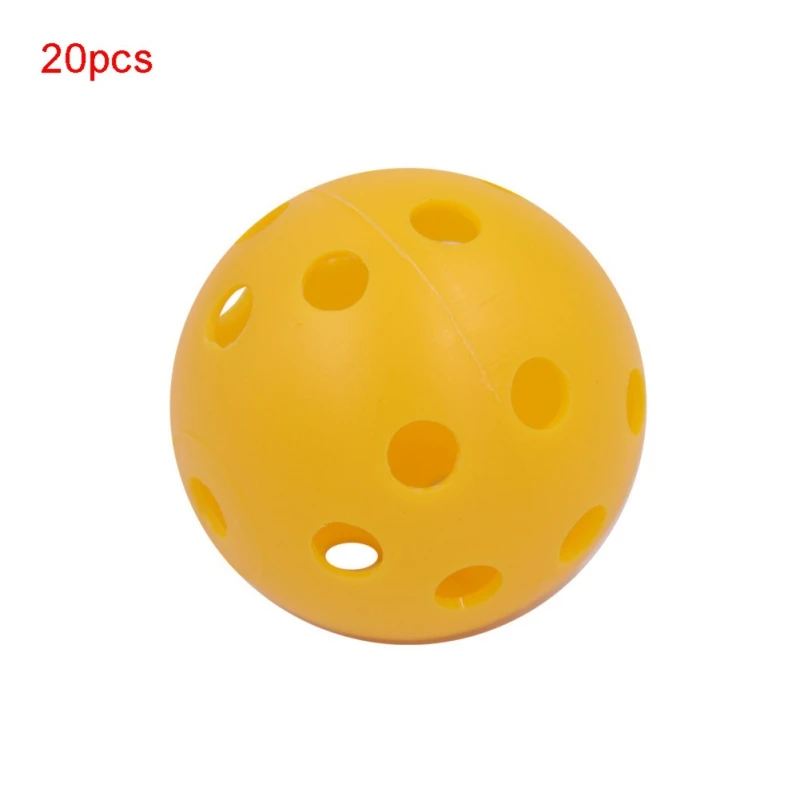 2019 41 мм гольф-тренировочные мячи Пластик воздушный поток полые с отверстием мячи для гольфа открытый мячи для обучения игре в Гольф