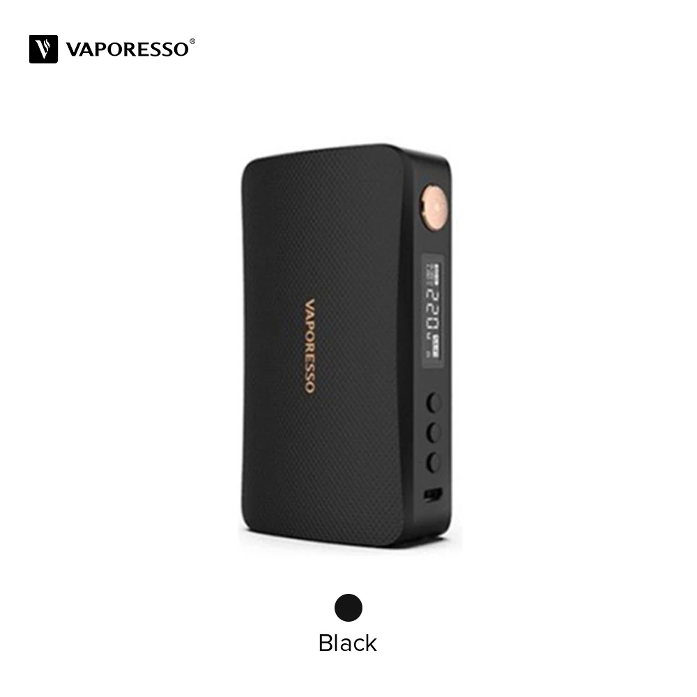 220 Вт Vaporesso роскошный мод Vape Box Mod power от Двойной 18650 батареи, совместимы с 510 атомного электронной сигареты - Цвет: Black