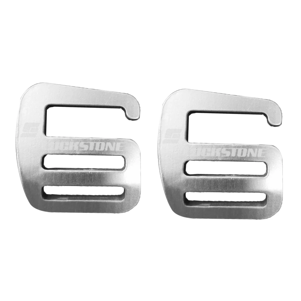 6pcs Metal G Hook Webbing Buckle Accessories Lightweight And Strong Alloy 25mm Silver for Webbing Straps Clothing Belts