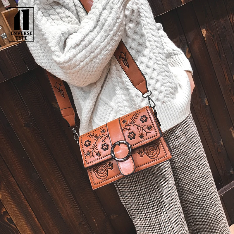 Women's Shoulder Bag Ethnic Style Shoulder Crossbody Bag women leather handbags for women 2018 fashion Shoulder bag Ladies bag