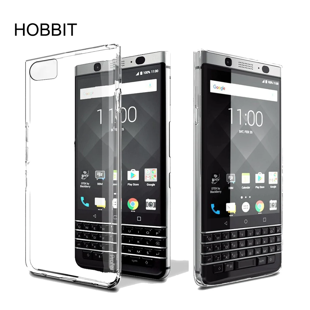 Прозрачный Мягкий ТПУ чехол для Blackberry KEYone / Mercury DTEK70 тонкий Противоскользящий с