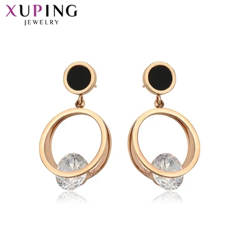 

Xuping Fashion Earrings Characteristical Temperament Sexy Ladies Rose Gold Color Plated for Women Family Gift 98416