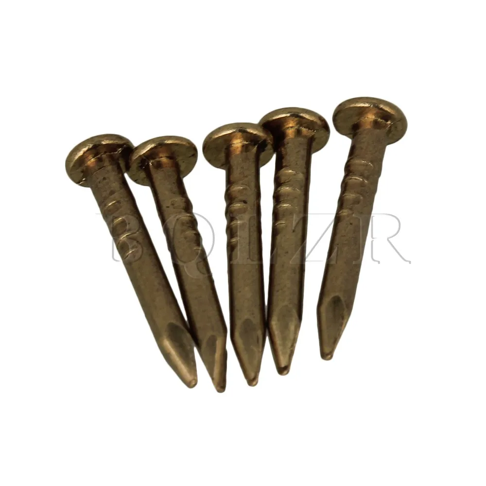 BQLZR Antique Copper Furniture Miniature Nail with Round Head 10mm Pack of 100