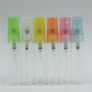 

6pcs/lot 5ML Newest Spray Glass Perfume Mist Bottles In Refillable Empty Glass Perfume Package Atomizer Bottles