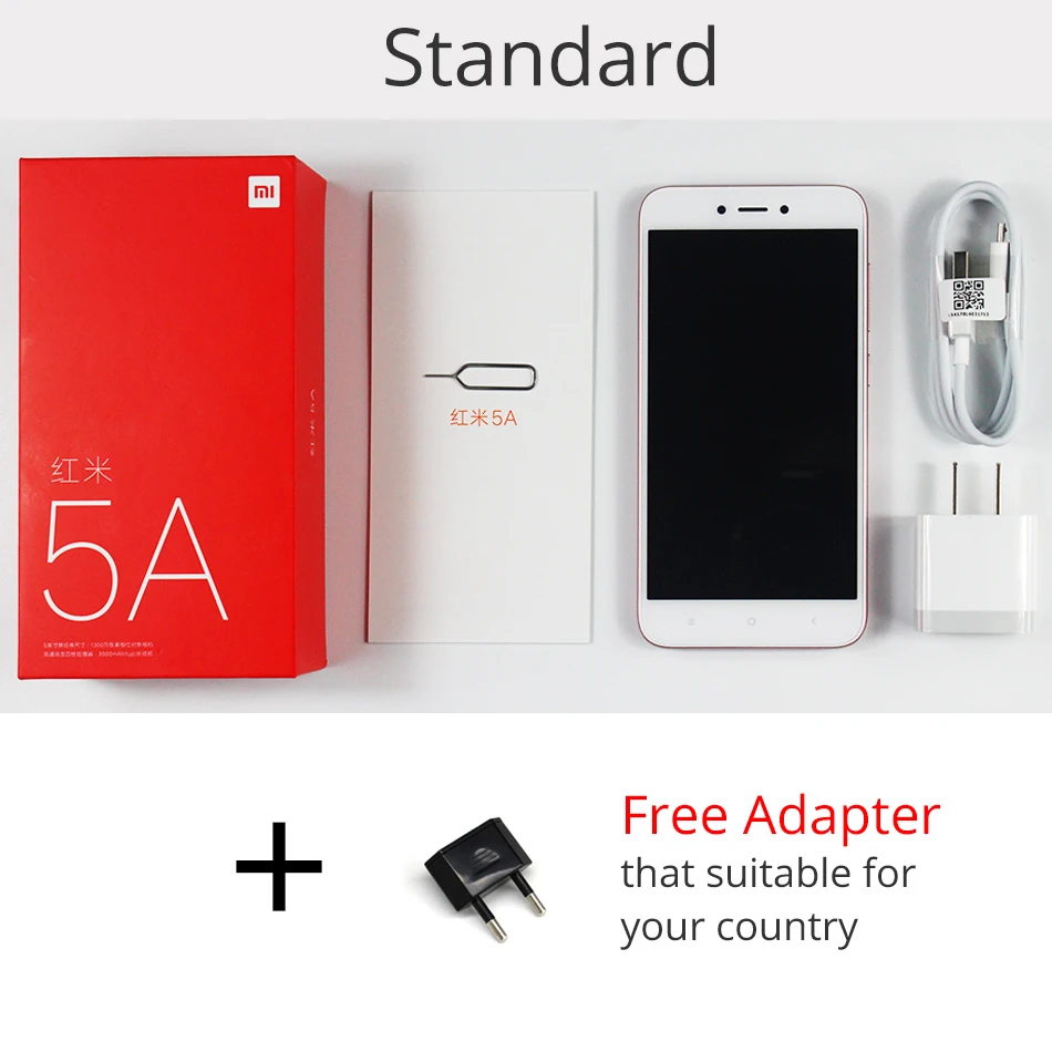 Оригинальный Xiaomi Redmi 5A 5 ГБ A 2 Гб оперативная память 16 Встроенная Snapdragon 425 4 ядра