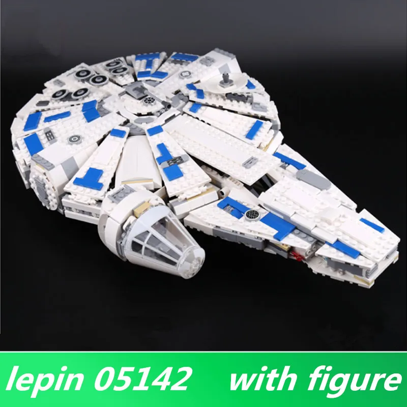 

LEPIN Star Series War LEPIN 05142 Model Building Blocks Kits Force Awakens Kessel Run Millennuim Falcon 75212 Toy Children Day's