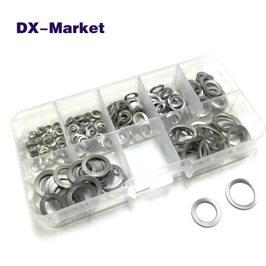 m3 m12 lock washer kit , sus304 self locking flat washer , high quality
