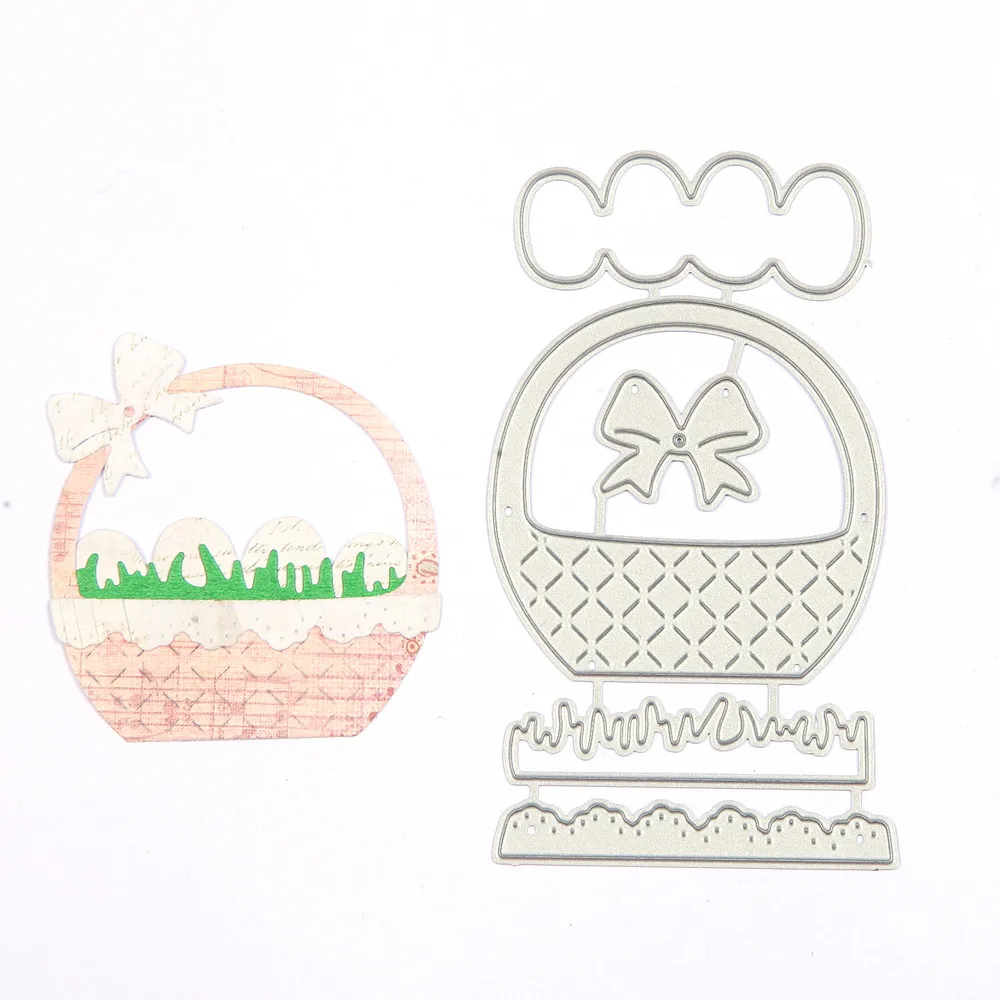 

Cute Spring Basket Metal Cutting Dies Stencil for DIY Scrapbooking Photo Album Embossing Paper Cards Decorative Crafts Die Cuts