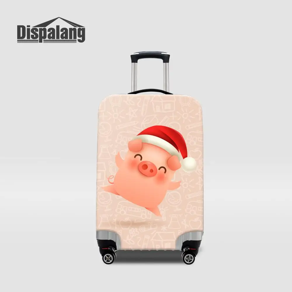 Luggage Cover26 Женский милый чехол для багажа с изображением поросенка из мультфильма 4 размера S/M/L/XL, плотные эластичные Защитные чехлы для чемодана 18-32 дюймов, аксессуары для путешествий - Цвет: Luggage Cover26