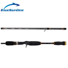 BlueSardine 1,8 м 1,98 м 2,1 м Литье удочка углеродная приманка aitcasing стержень 2 секции рыболовные снасти