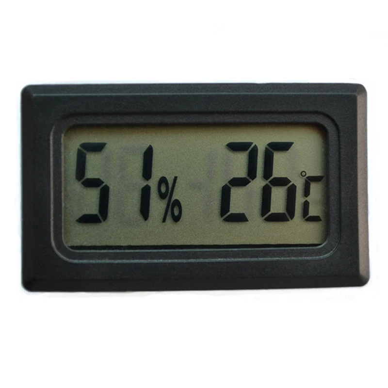 

Thermometer Hygrometer Temperature Control Pet Reptile Product Fish Tank Embedded Mini Type Electronic Digital Display