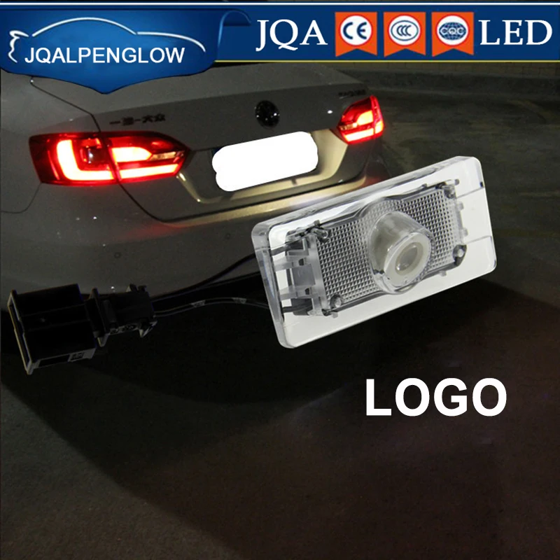1pcs Ce Car Logo License Plate Projection Welcome Light