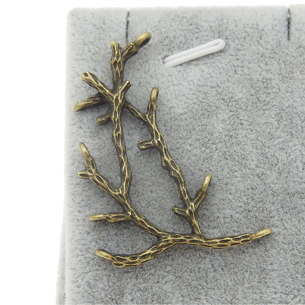 

15PCS Antique Vintage Bronze Tone Alloy Branch Pendant Charms Jewelry Finding Hot Sale 59*45*6mm 36360