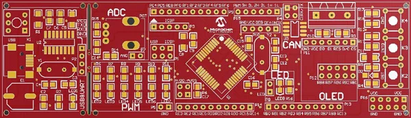 DsPIC макетная плата, dsPIC Экспериментальная доска, DSP системная плата, dsPIC30F4011 макетная плата