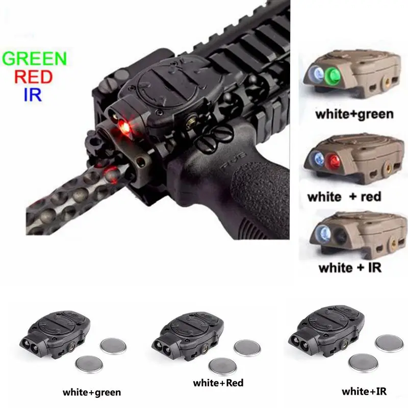 

Tactical Night Evolution Rail Mount Switch Light / Strobe 3 Color Light Reinforced Screw Mount For 20mm Picatinny Rail NE05016