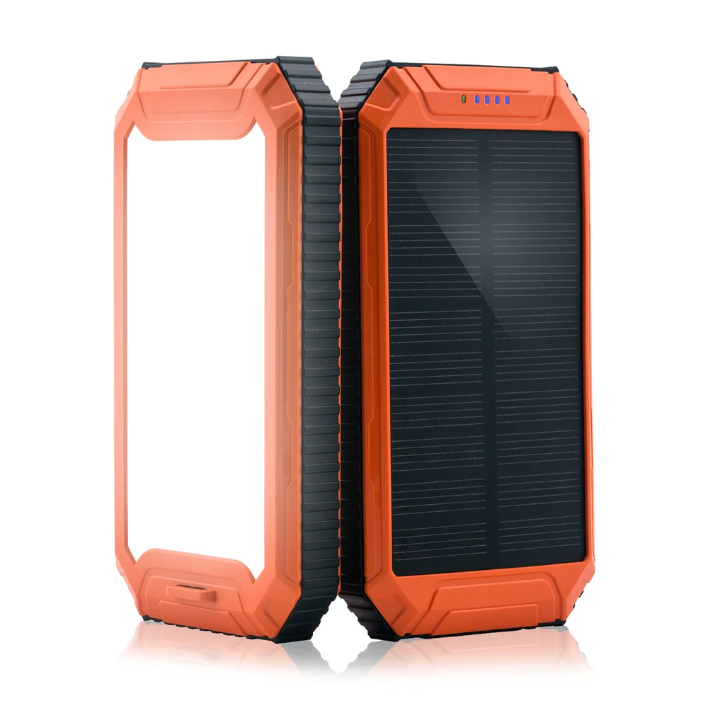

PowerGreen Portable 10000mAh 5V 2A Solar Power Bank Charger for Mobile Phone/iPad