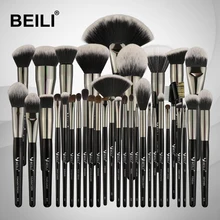 BEILI 35PCS Makeup Brushes Set Professional Soft Natural bristles Blending Eyebrow Eyeliner Concealer Foundation : image BEILI 35PCS Makeup Brushes Set Professional Soft Natural bristles Blending Eyebrow Eyeliner Concealer Foundation