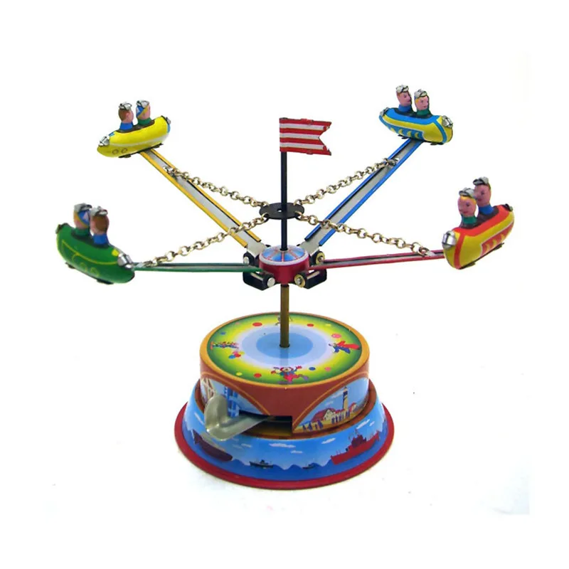 Винтажная Коллекция Ретро оловянные игрушки классический заводной вращающийся космический корабль оловянные игрушки для взрослых детей коллекционный подарок