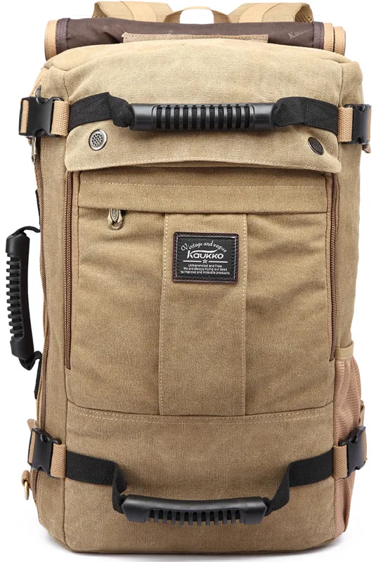 

2018 High capacity Laptop School Large Capacity Men's Backpack Canvas Weekend Bags Multifunctional Travel Bags K1027