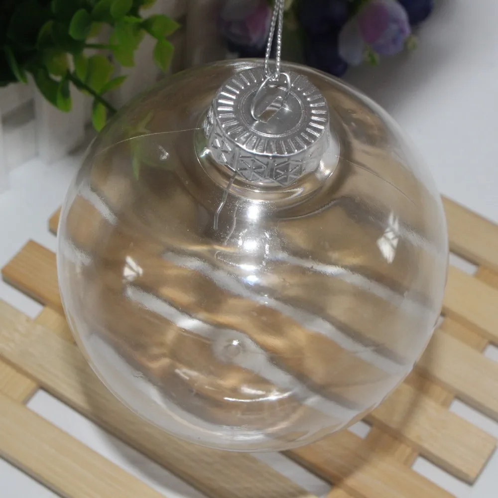 Unids/pack Navidad 6 2018 diseño romántico Navidad decoraciones bola transparente puede abrir plástico Navidad adorno claro Unids/pack Navidad 6 2018 diseño romántico Navidad decoraciones bola transparente puede abrir plástico Navidad adorno claro