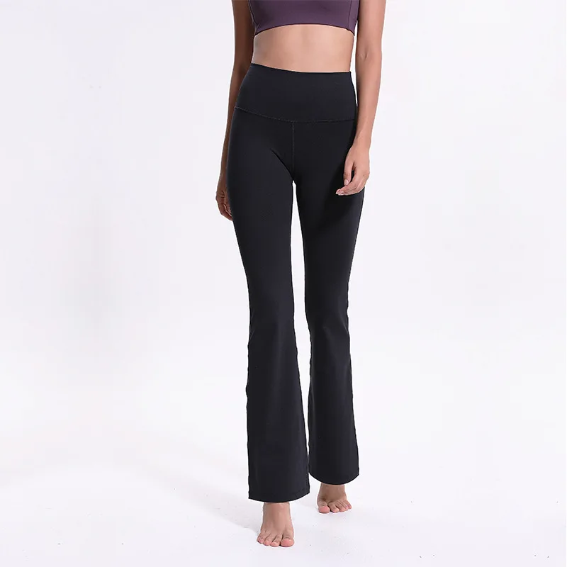 NWT 2018 Power Flex Boot Cut Yoga Pants Tummy Control Workout Running Exercie Gym Cleggings 4 Way Stretch Boot Leg Yoga Pants