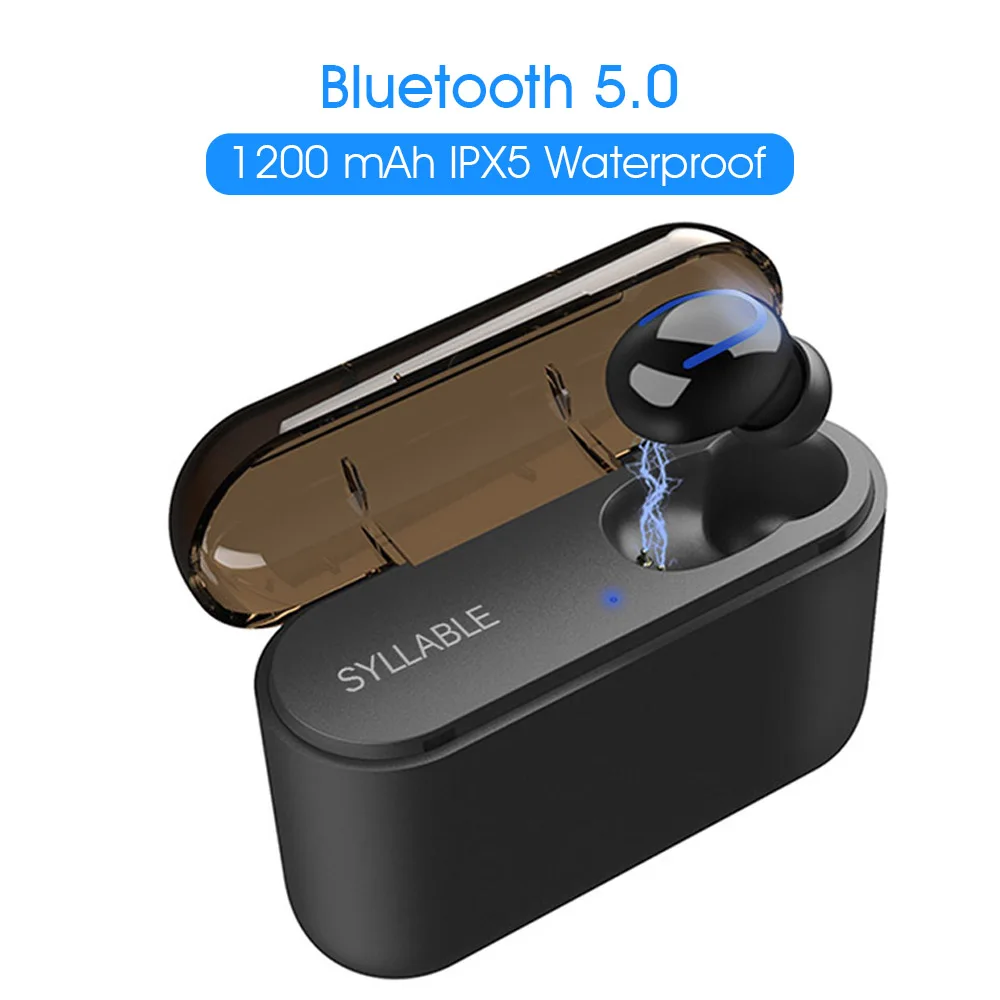 

Original SYLLABLE Q32 With Mici as Mobile power function Built-in 1200mAh Charger case battery Q32 Bluetooth 5.0 Headset
