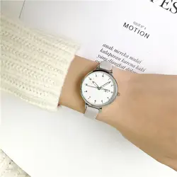 Минималистичные нежные женские кварцевые часы простые женские винтажные наручные часы тонкие маленькие женские часы в стиле кэжуал Feminino