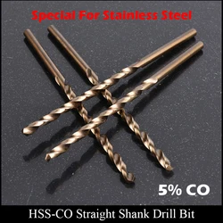 1.5mm 1.6mm 1.7mm 1.8mm 1.9mm 65mm Stainless Steel High Speed Steel HSS CO HSS-CO Fully Ground Straight Shank Twist Drill Bit
