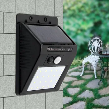 

LED Solar Wall Light Waterproof IP65 Solar Sensor Panels White Lamp Bulb For Outdoor Garden Street Yard Home Decoration
