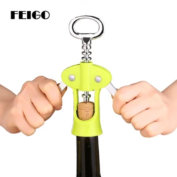 

FEIGO Creative Rotary Stainless Steel Beer Bottle Opener Automatic Bottle Openers Soda Cap Red Wine Bar Kitchen Accessaries F341