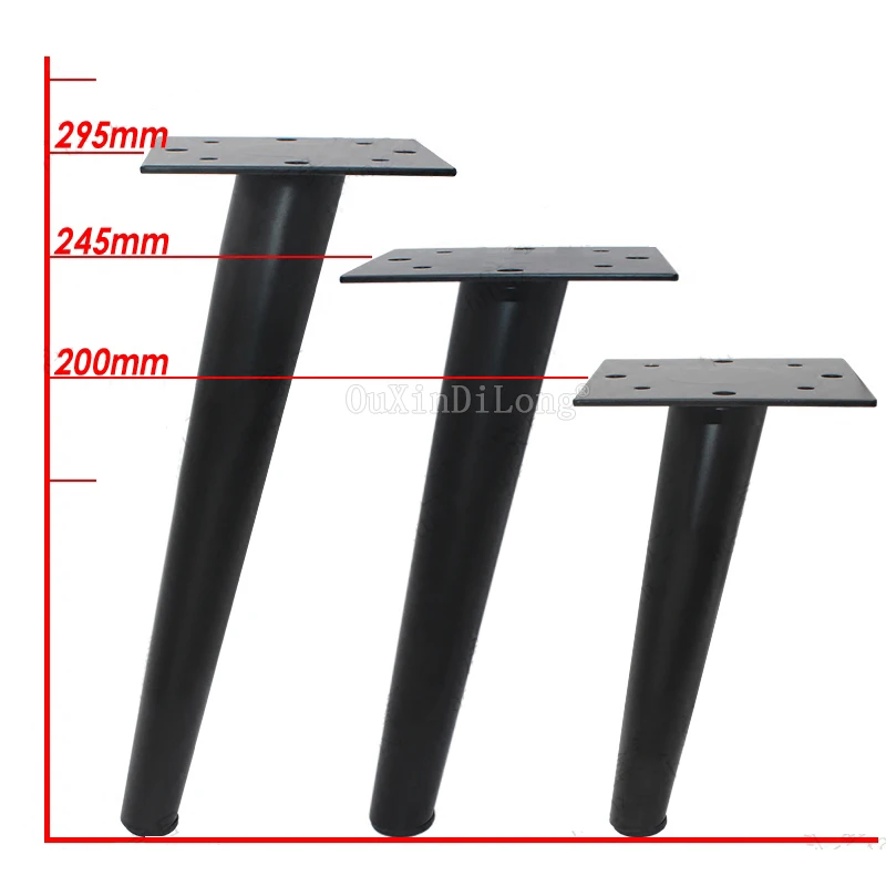 Us 84 09 43 Off 2pcs Black Metal Sofa Legs Furniture Feet Bed Table Bookcase Cabinet Replacement 8