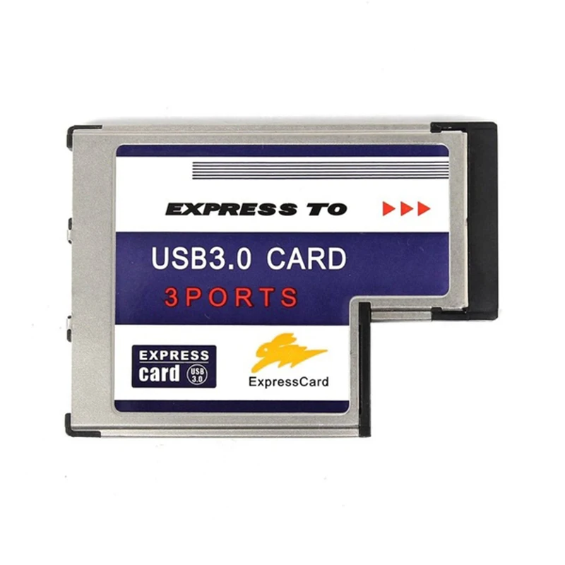 

3 Port Inside USB 3.0 To Express Card 54mm Adapter Converter Chipset FL1100